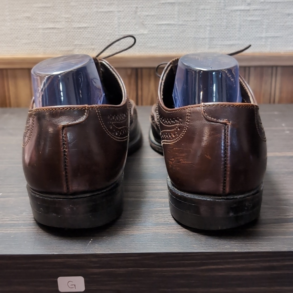 Executive Imperial Brown Brogue Wingtip Oxford Shoes Size 9.5 D - Picture 3 of 6